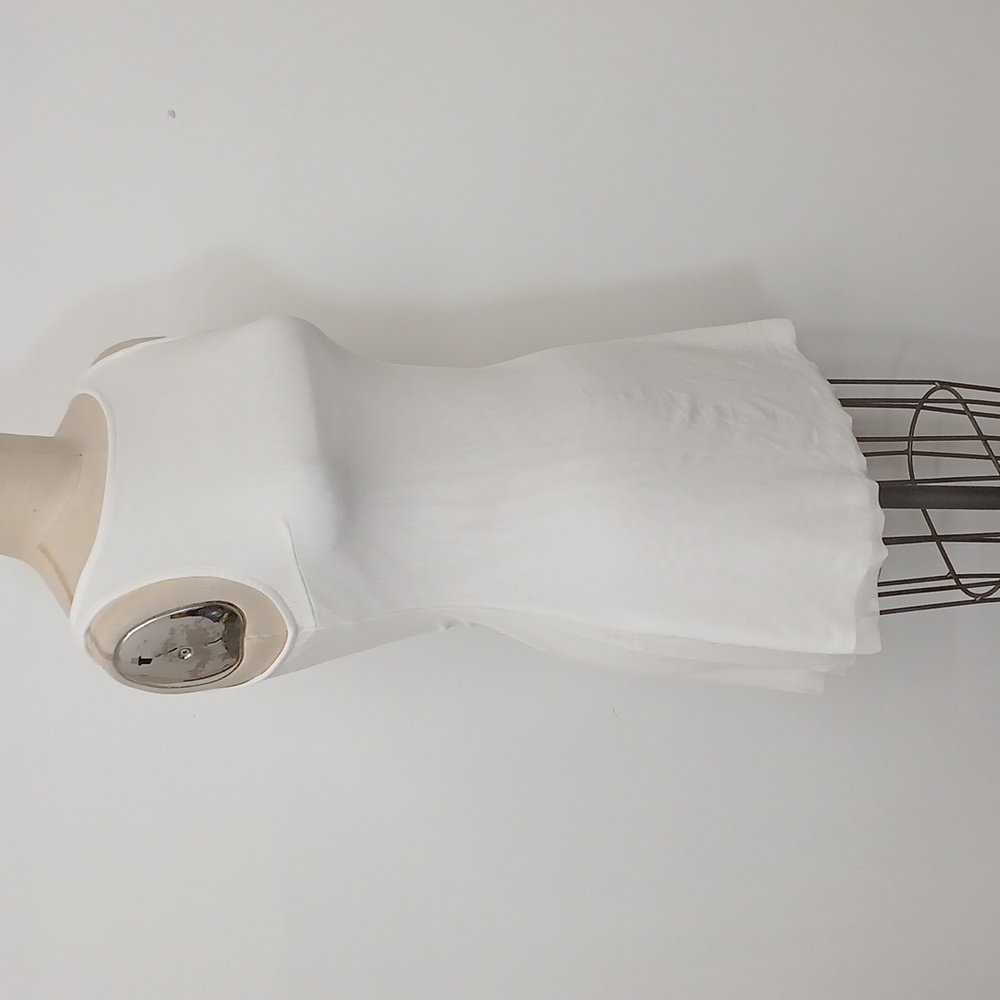 Princess Polly White Lukea Sleeveless Mesh Mini Dress Size 6 - Picture 4 of 9
